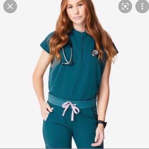 FIGS RAFAELA in CARIBBEAN BLUE med